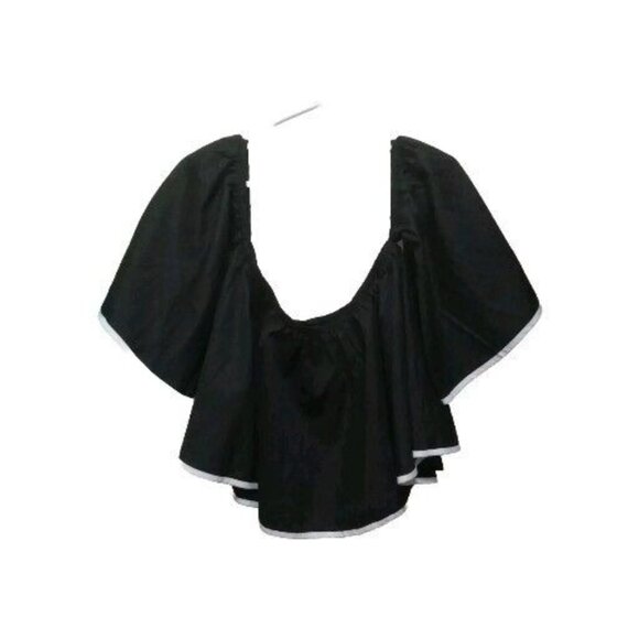 Mustard Seed Tops Nwt Mustard Seed Black Off Shoulder Crop Top M